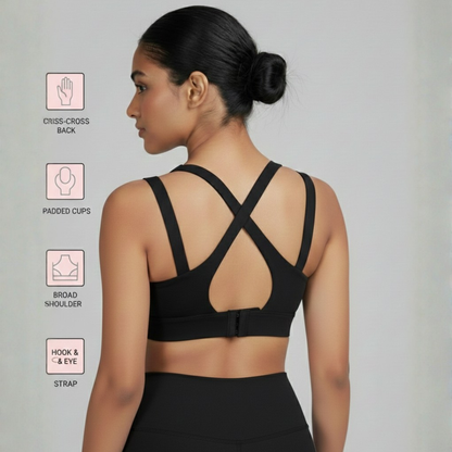 Azure Blaze Bra Black