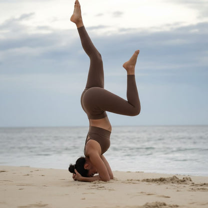 Essential Pocket Leggings - Brown